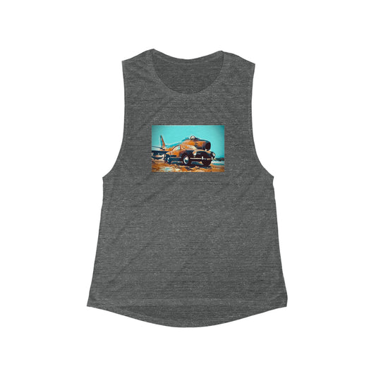 Vintage Car and  F-86 Tank Top