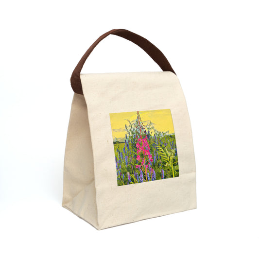 Fireweed Canvas Lunch Bag With Strap