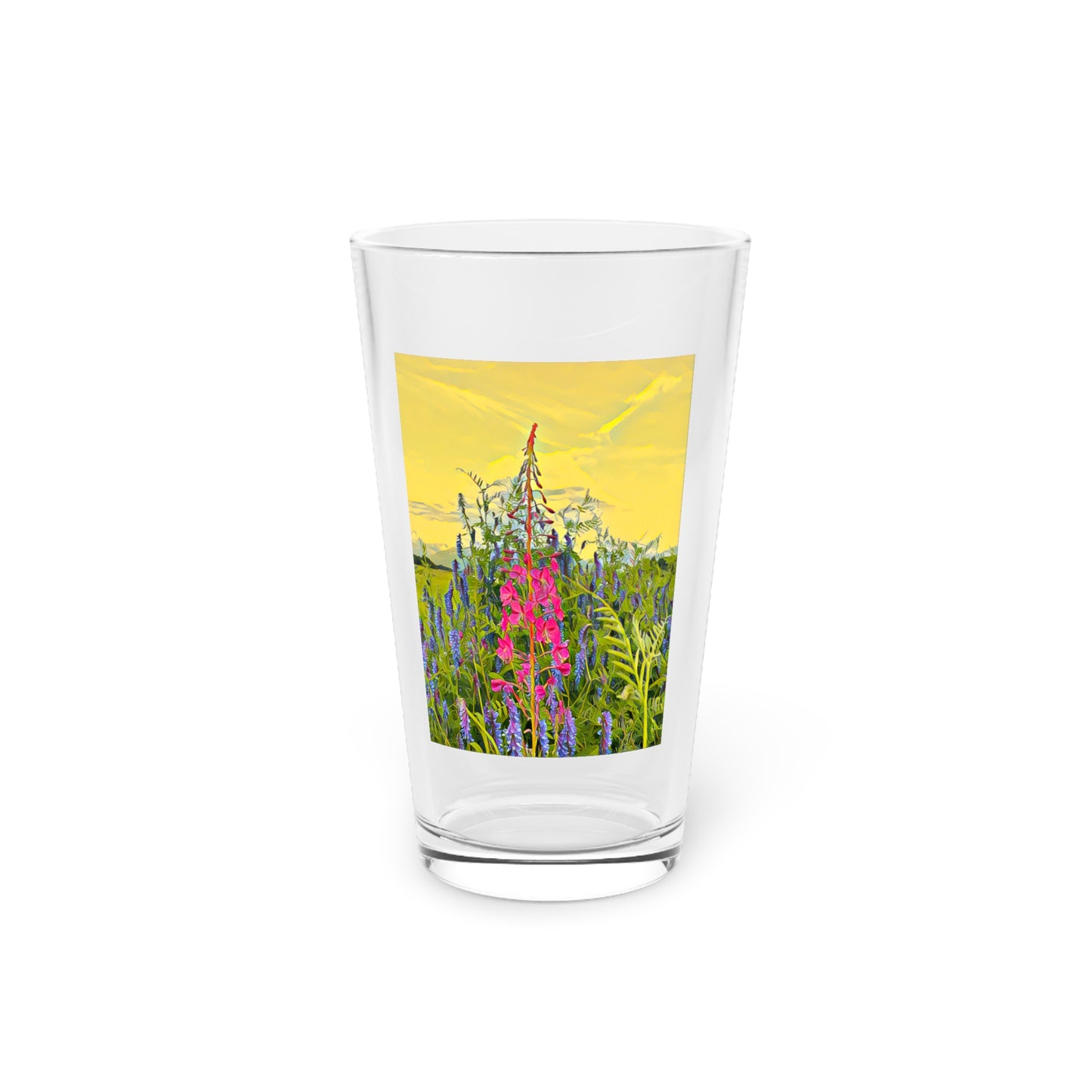 Alaskan Fireweed Pint Glass, 16oz
