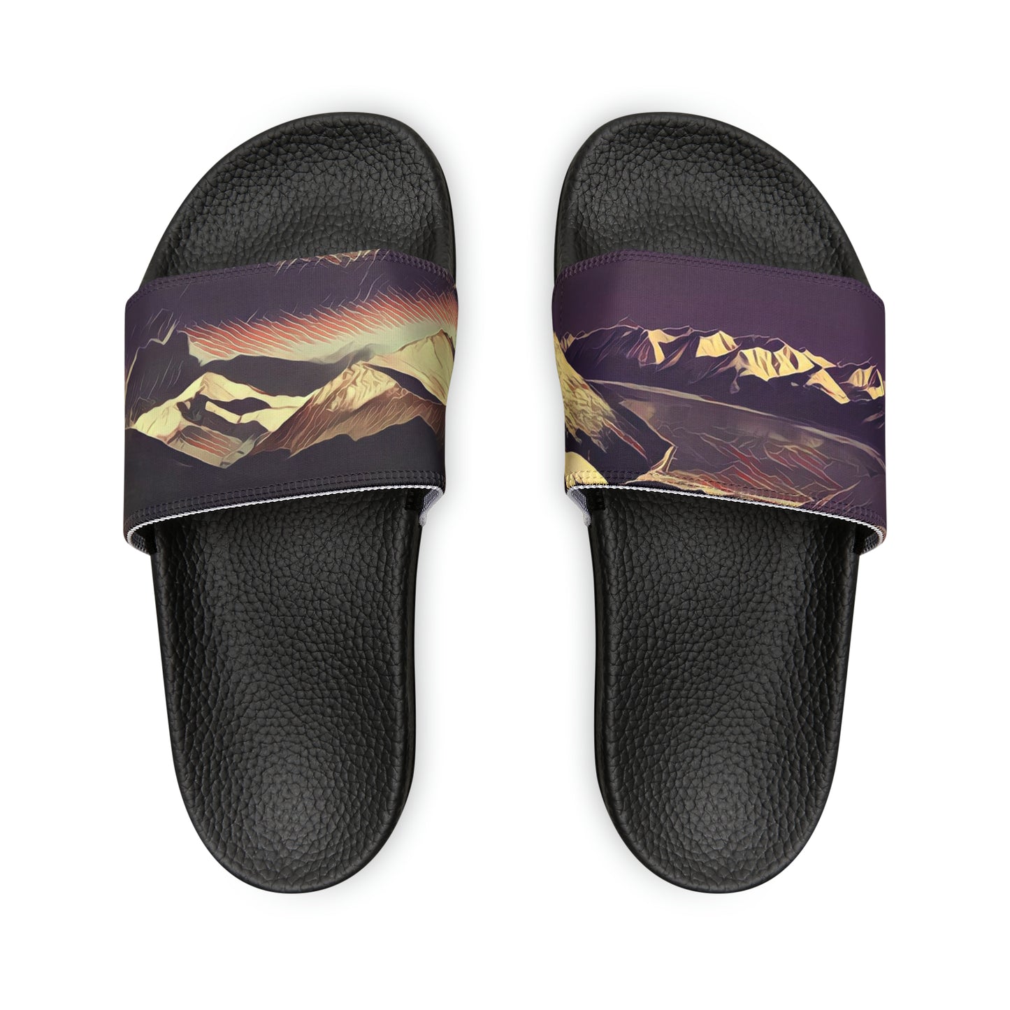 Alaska Mountains Men's PU Slide Sandals