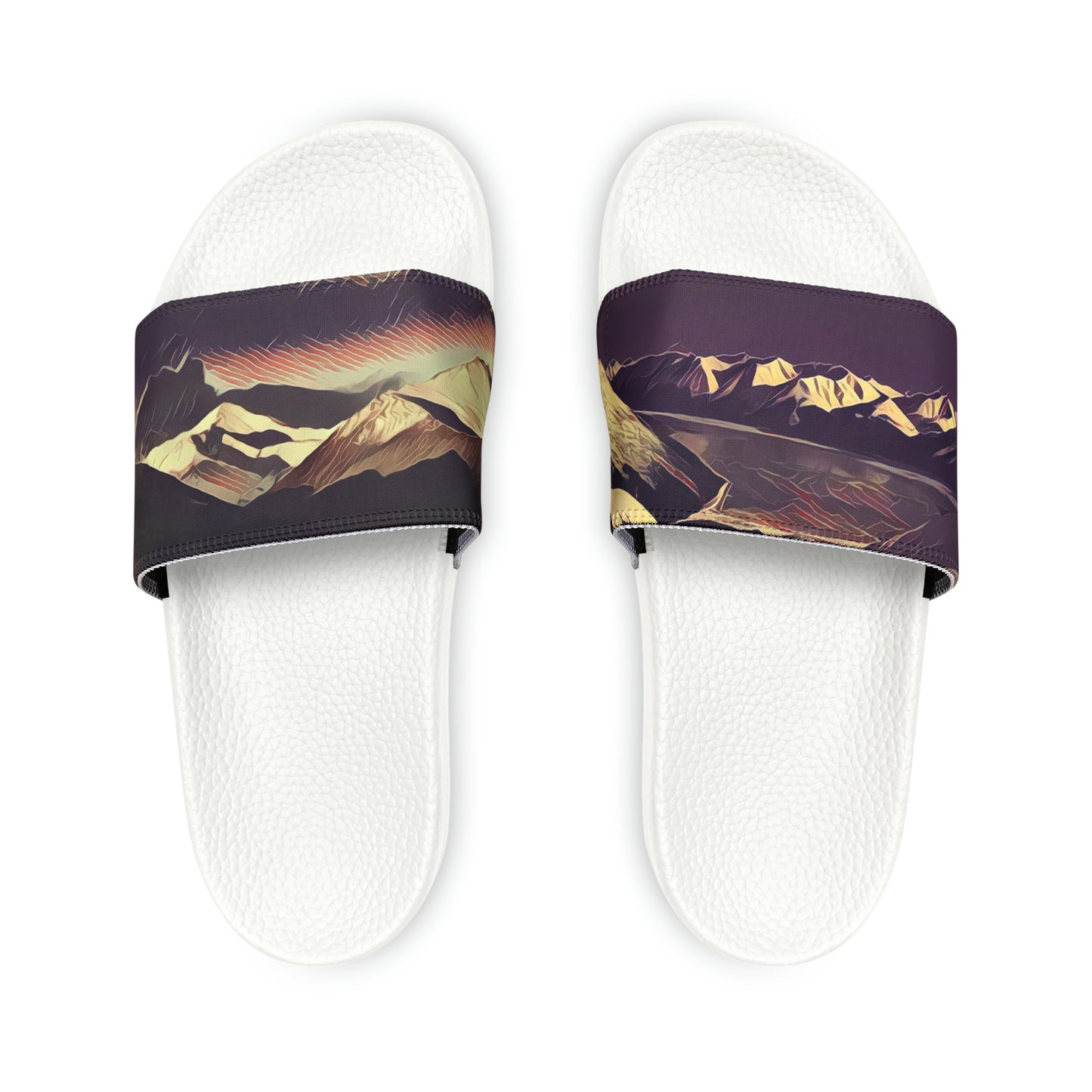 Alaska Mountains Men's PU Slide Sandals