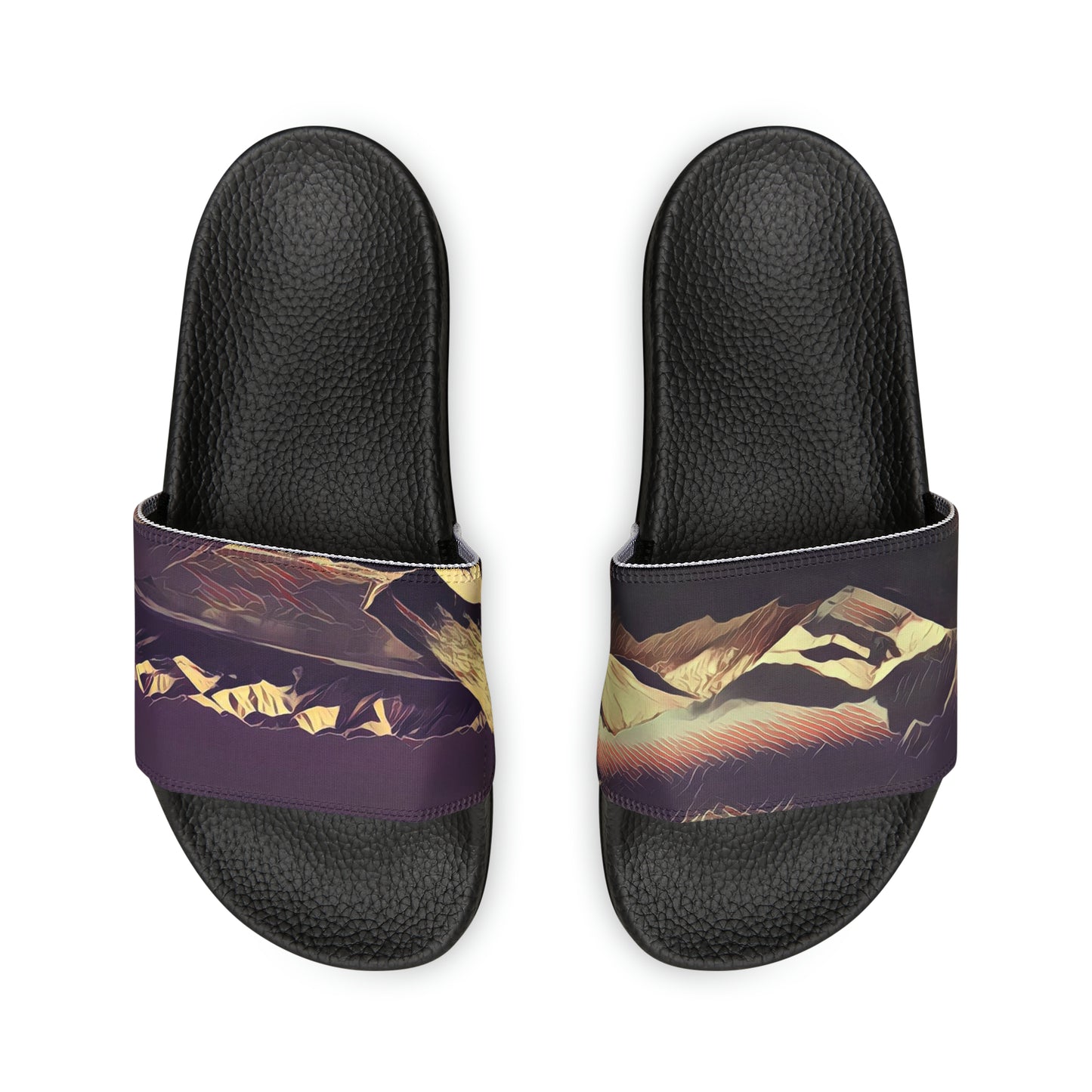 Alaska Mountains Men's PU Slide Sandals