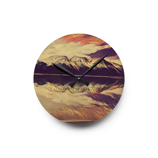 Alaska Turnagin Acrylic Wall Clock