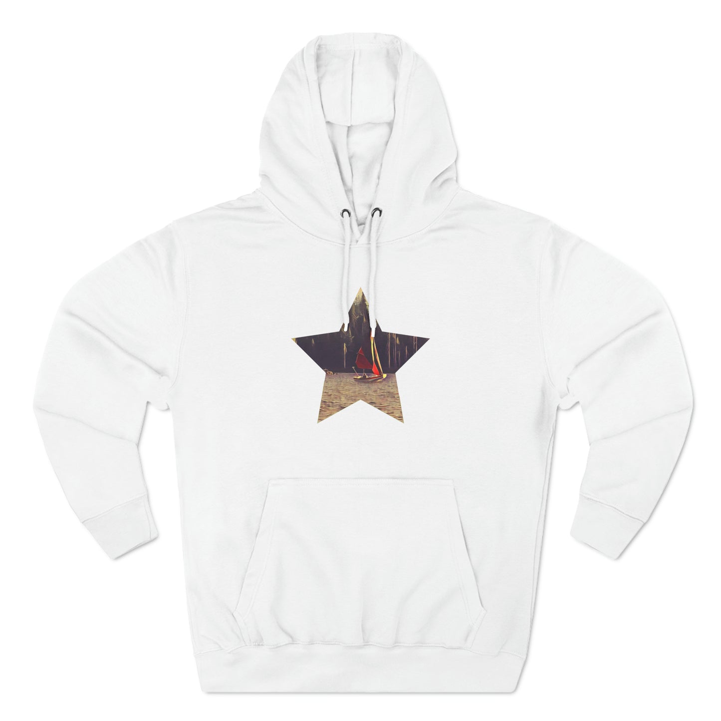 Three-Panel Fleece Hoodie