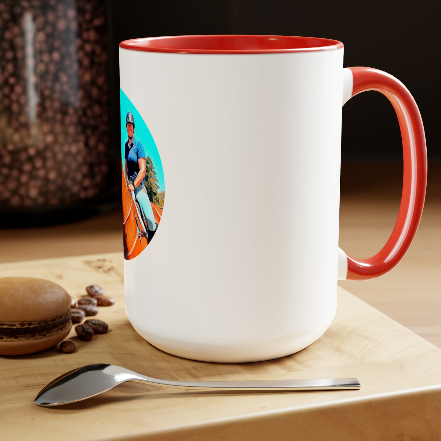 Two-Tone Coffee Mugs, 15oz