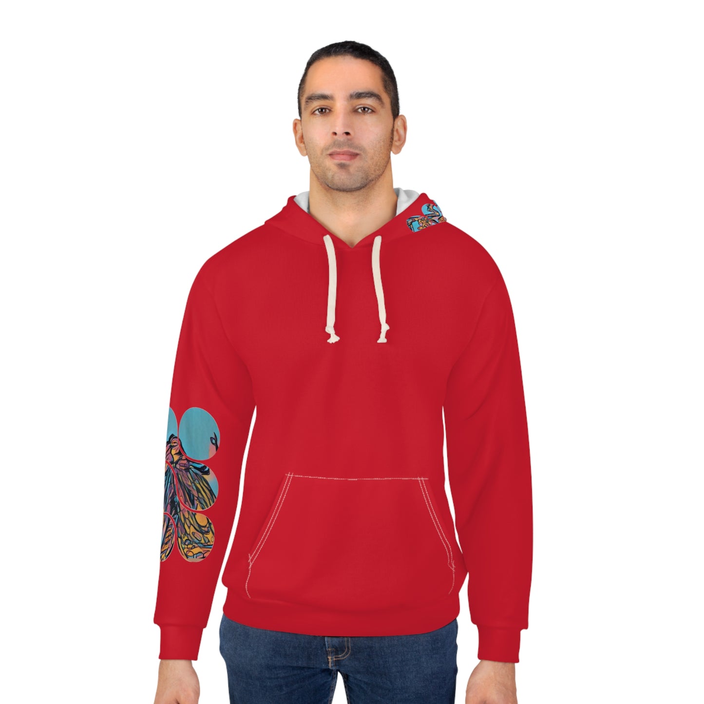 Octopus Art Unisex Pullover Hoodie (AOP)