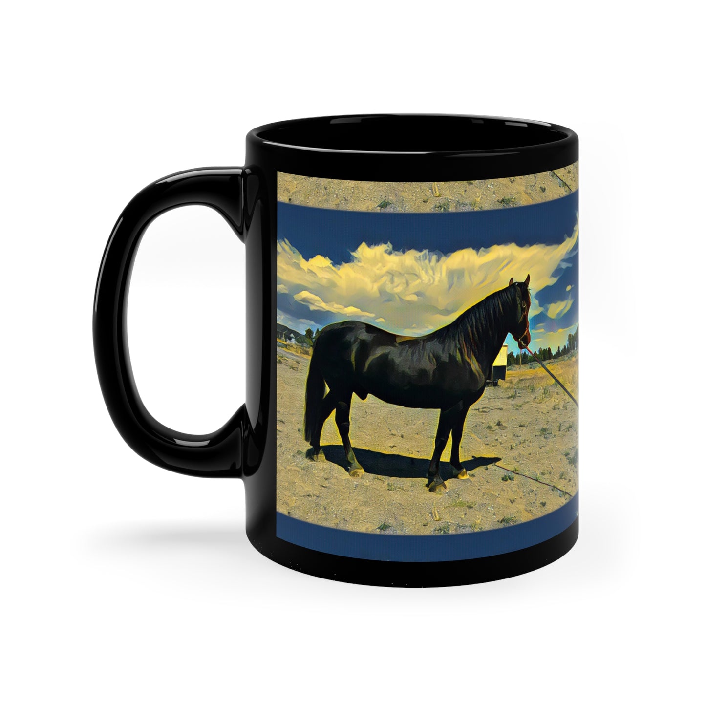 Lanti Cinder 11oz Black Mug