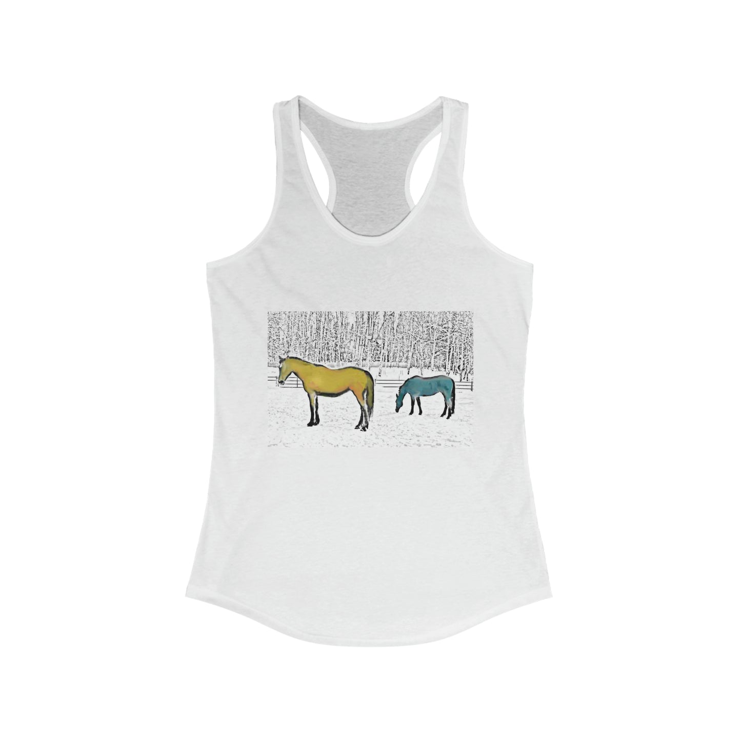 Maddy and  Winter Wonderland Racerback Tank