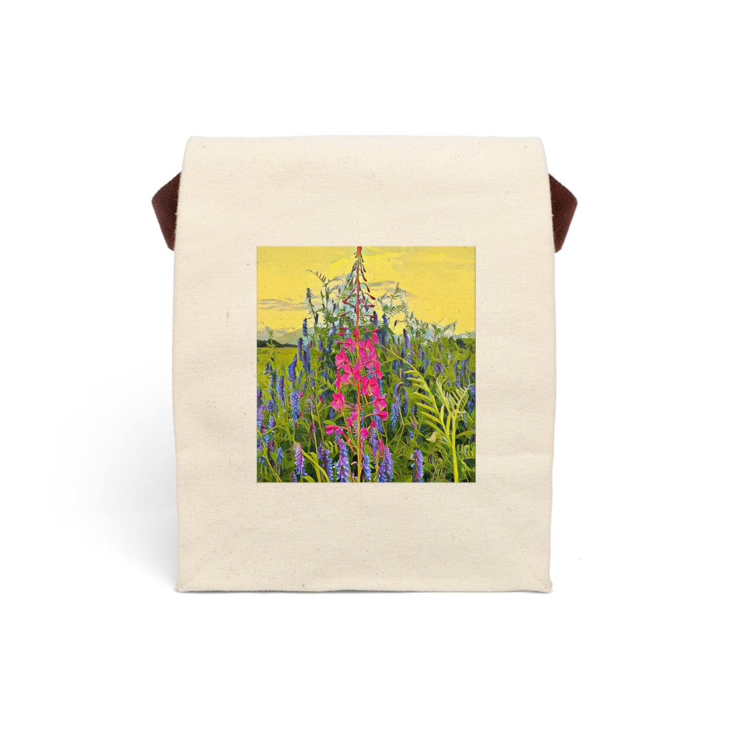 Fireweed Canvas Lunch Bag With Strap