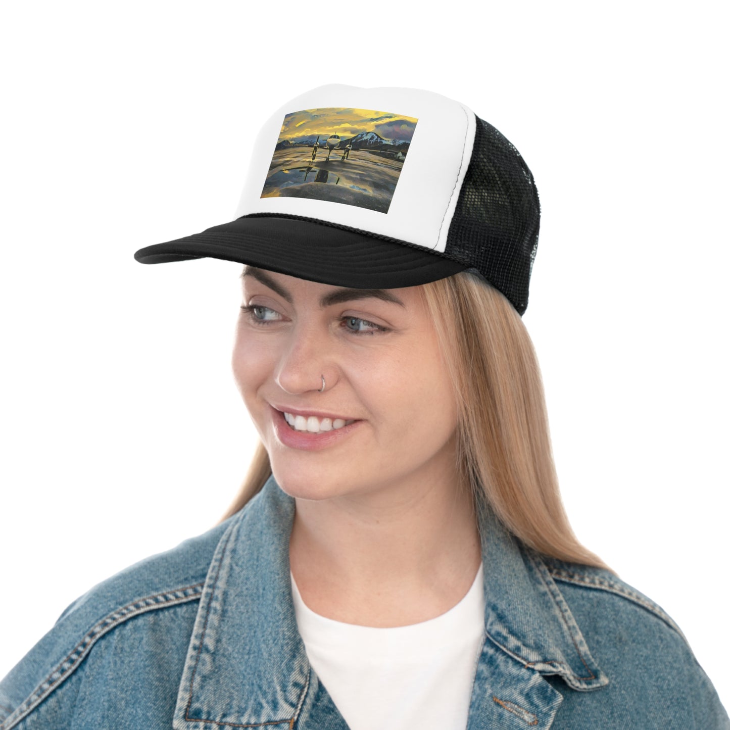 Aviation Metroliner Airplane Trucker Hat