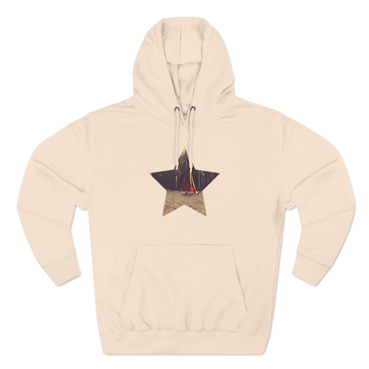 Three-Panel Fleece Hoodie