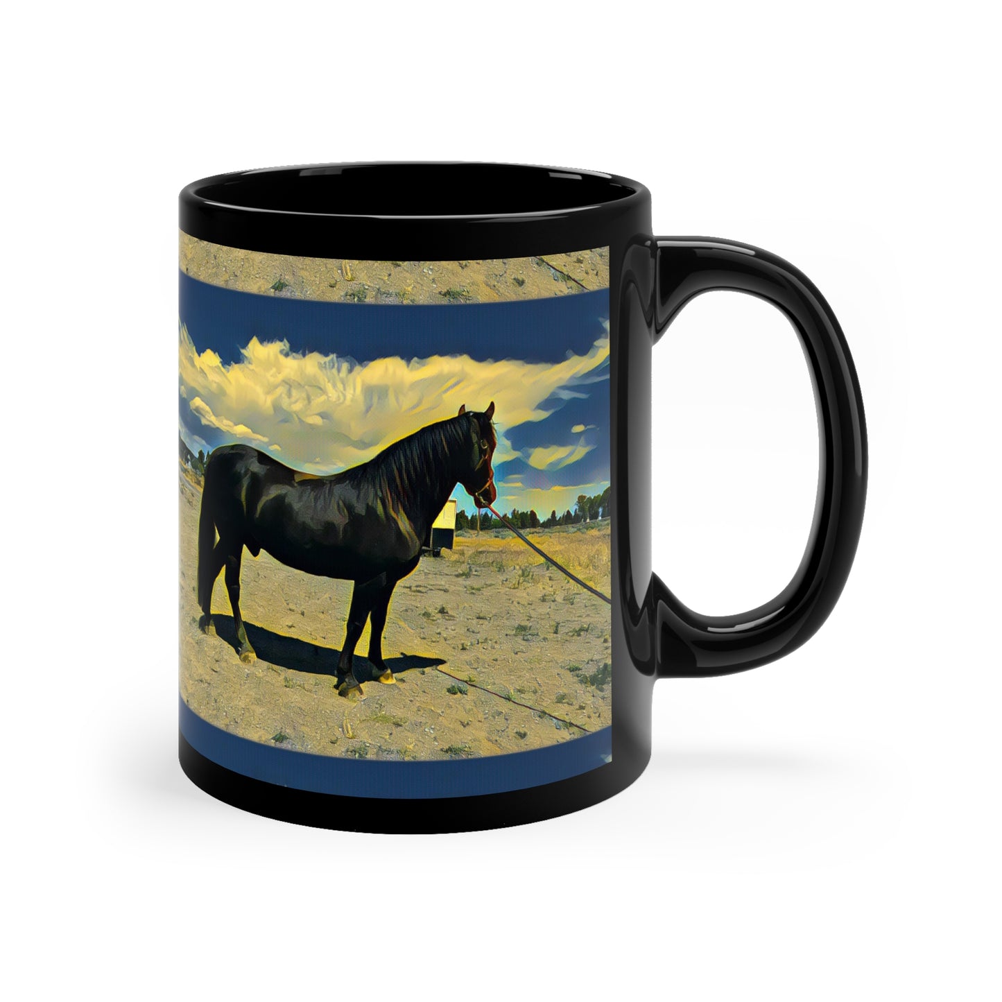 Lanti Cinder 11oz Black Mug