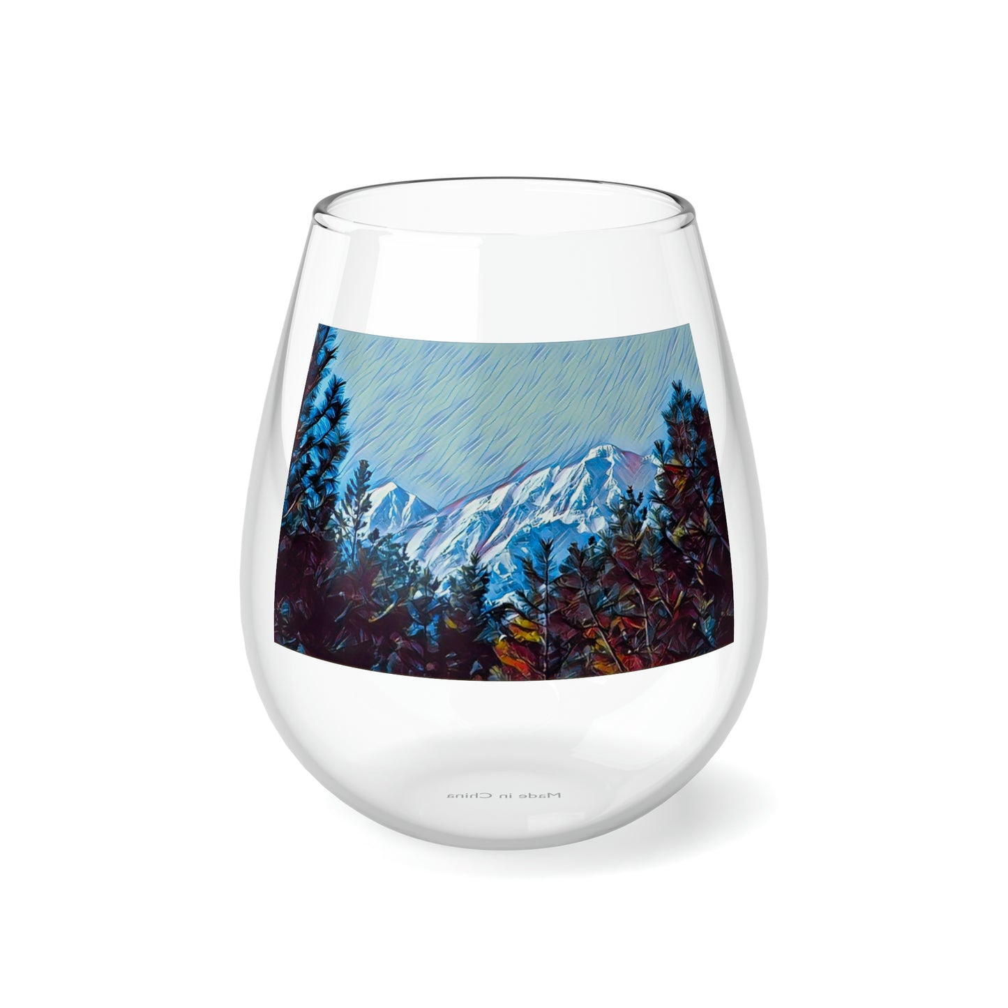 Lanti's Winter Stemless Wine Glass, 11.75oz