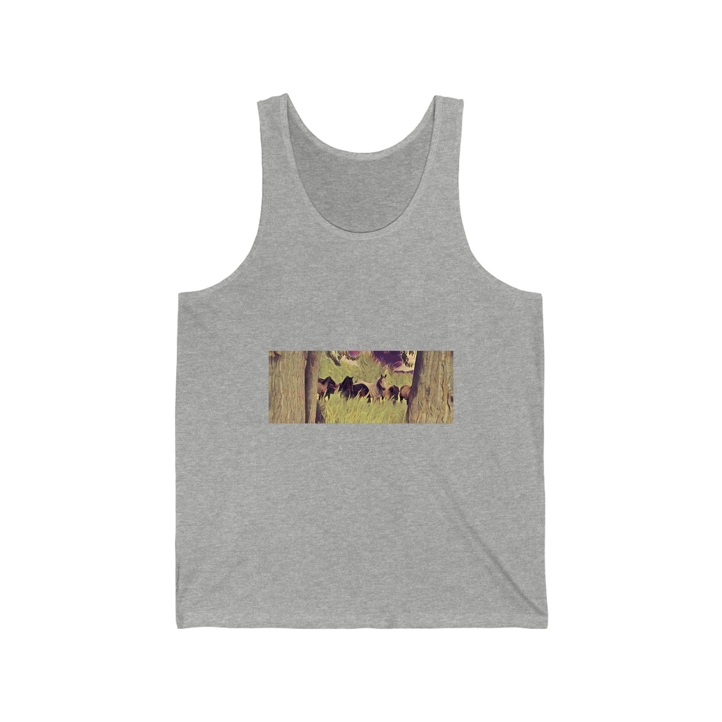 Wild Horses Unisex Jersey Tank